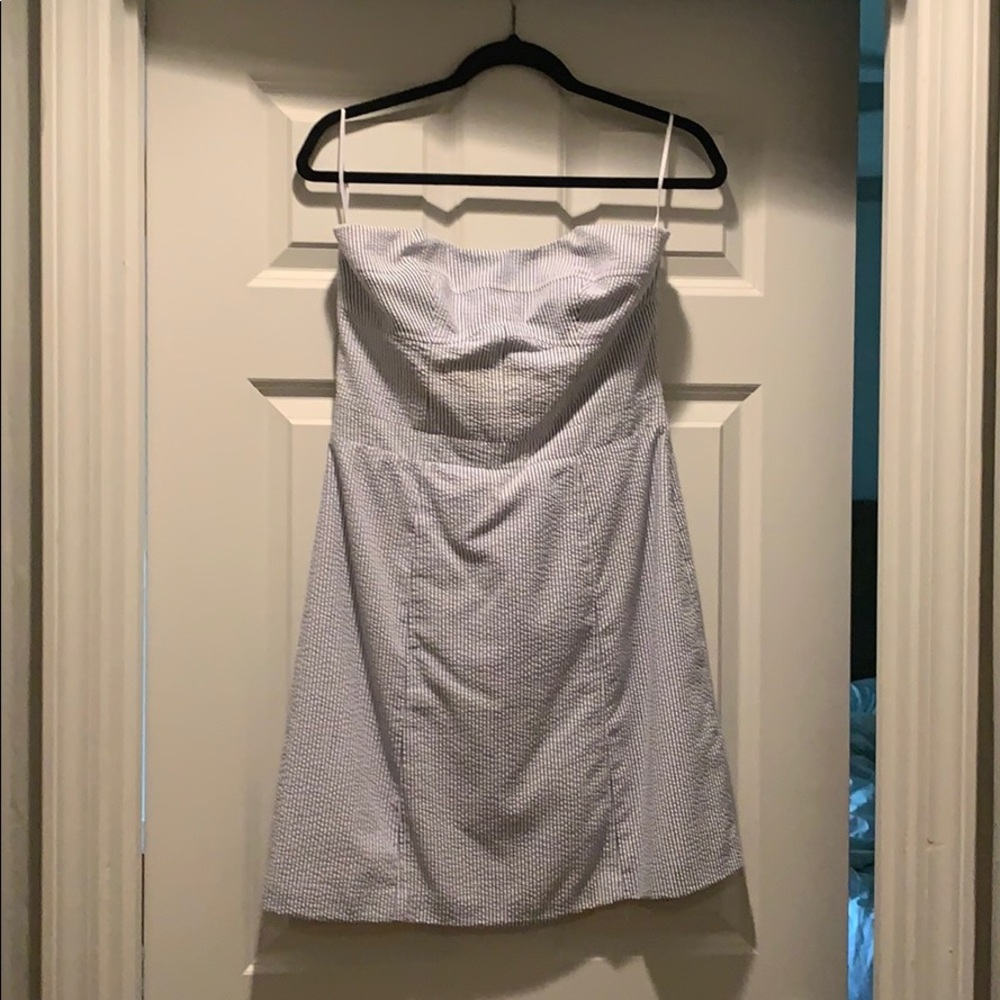 Josephine SeerSucker Strapless Dress